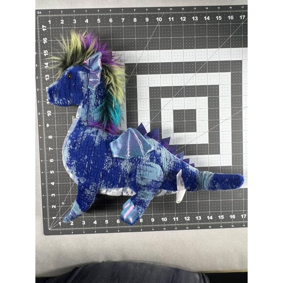 Aurora World Zion Blue Designer Stuffed Dragon Plush Toy - Picture 4 of 4